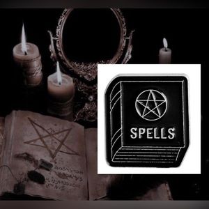 $2 SPELL BOOK ENAMEL METAL PIN BROOCH. NEW . $2 WITH ANY $10 ORDER OR MORE